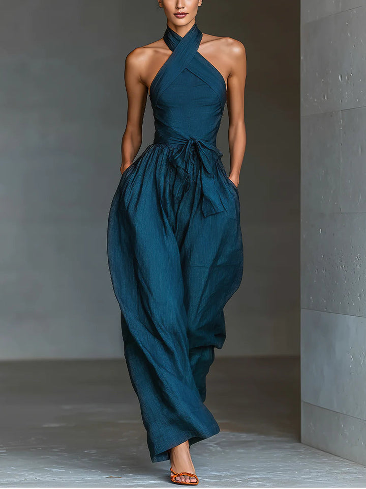 Nadia Halter Bredbenet Jumpsuit