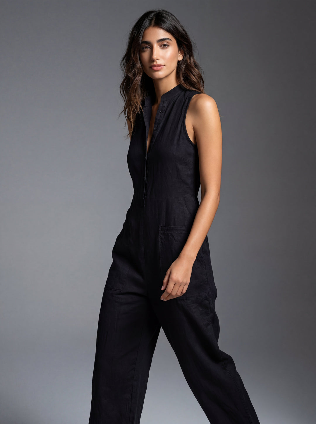 Ærmeløs Minimalistisk Jumpsuit
