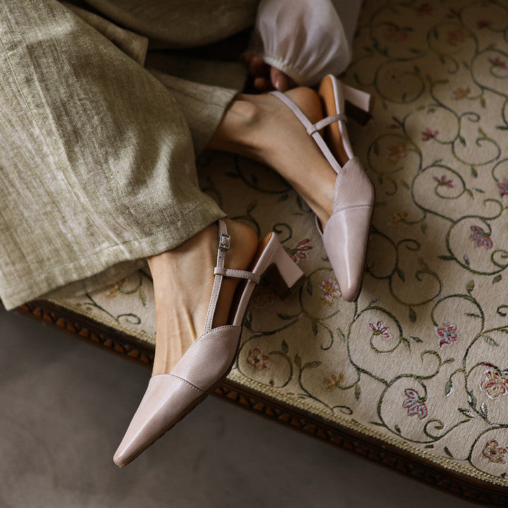 Serelle | Læder Slingback Hæle