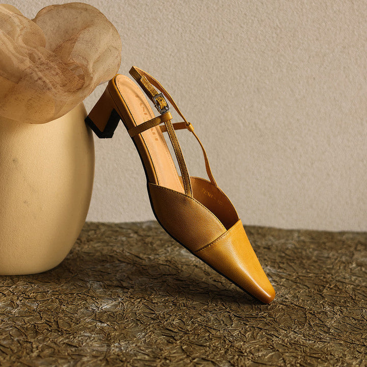 Serelle | Læder Slingback Hæle