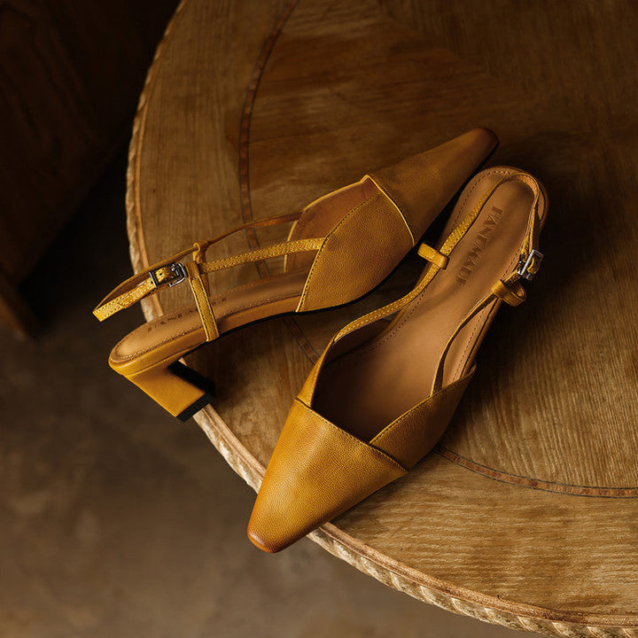 Serelle | Læder Slingback Hæle