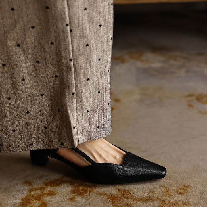 Serelle | Læder Slingback Hæle