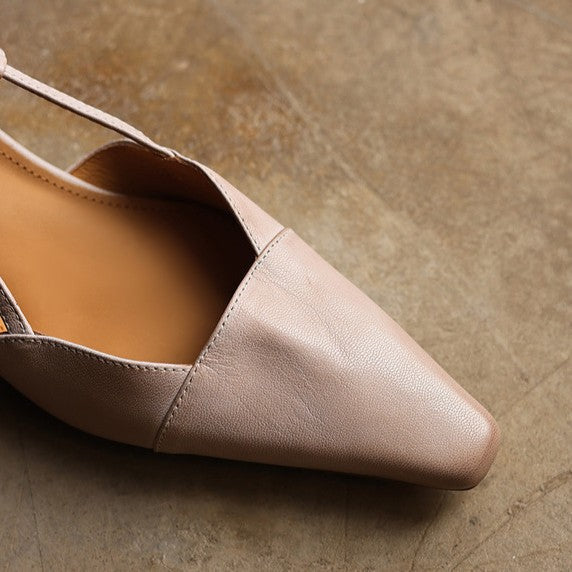 Serelle | Læder Slingback Hæle