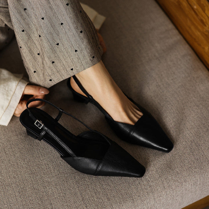 Serelle | Læder Slingback Hæle