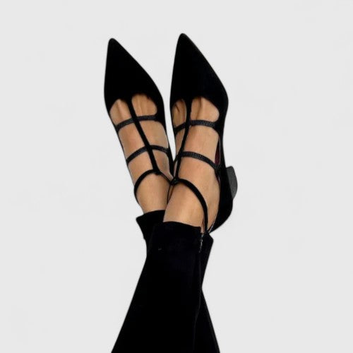 Sorelle | Kvinders klassiske blokhæls pumps i nude