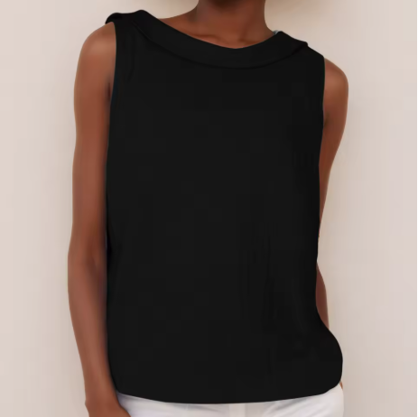 Maria™ | Sleeveless Blouse with Turtleneck