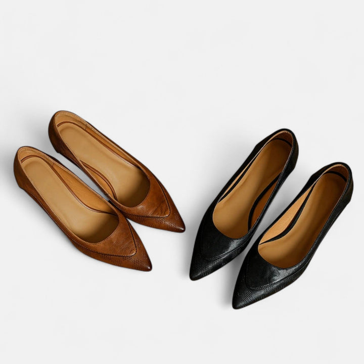 Amara | Kvinders Læder Kitten Heel Pumps