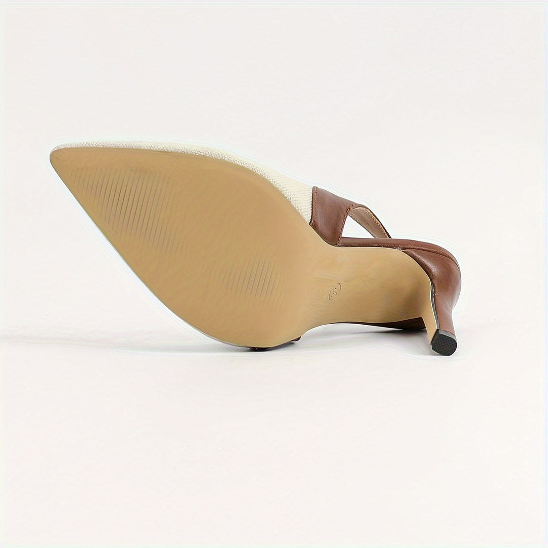 Amelie | Kvinders Slyngeback Pumps i Kontrastfarve